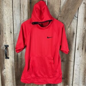 Nike Men's Dri-Fit Spotlight Short Sleeve Hoodie BV3607-657 Red Size Medium